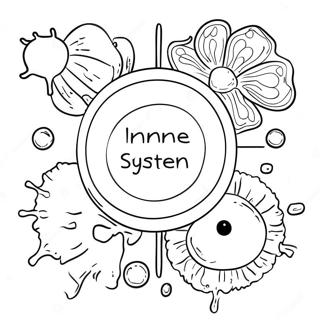 Pagina Da Colorare Del Diagramma Del Sistema Immunitario 46263-38532