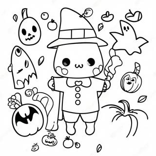 Arte Doodle Di Halloween Pagina Da Colorare 46383-38622