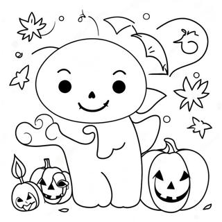 Arte Doodle Di Halloween Pagina Da Colorare 46383-38624