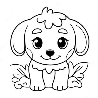 Carino Cucciolo Di Cavapoo Pagina Da Colorare 46444-38672