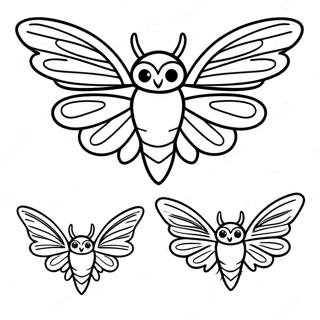 Pagina Da Colorare Del Mothman In Volo 46884-39024