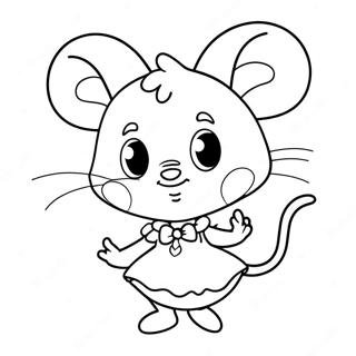 Pagina Da Colorare Di Angelina Ballerina 46993-39106