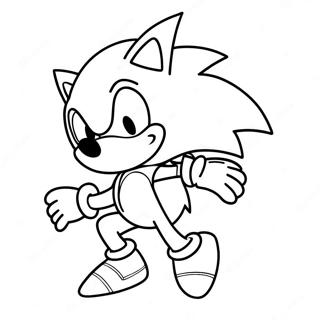 Pagina Da Colorare Di Vector Sonic 47333-39382