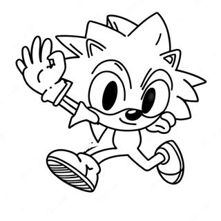 Pagina Da Colorare Di Sonic Che Corre Veloce 47334-39389