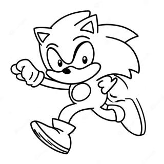 Pagina Da Colorare Di Sonic Che Corre Veloce 47334-39390