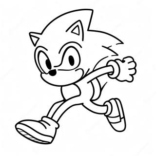 Pagina Da Colorare Di Sonic Che Corre Veloce 47334-39391