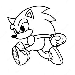 Pagina Da Colorare Di Sonic Che Corre Veloce 47334-39392