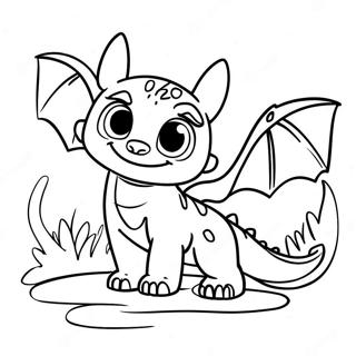 Pagina Da Colorare Di Baby Toothless 47363-39400