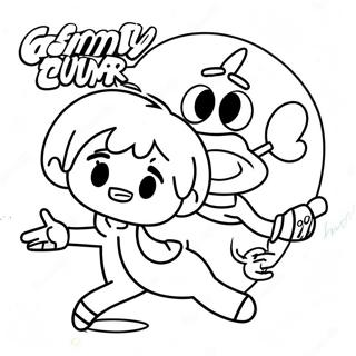 Pagina Da Colorare Di Timmy Turner E Cosmo 4742-3814