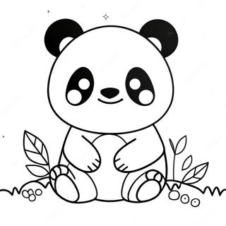 Pagina Da Colorare Del Panda Kawaii 47473-39490