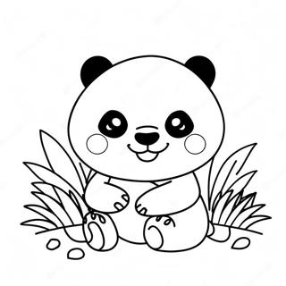 Pagina Da Colorare Del Panda Kawaii 47473-39492