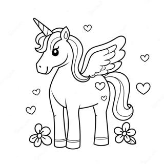 San Valentino Unicorno Pagine Da Colorare