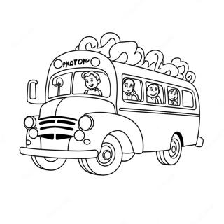 Pagina Da Colorare Di Ms Frizzle Alla Guida Del Magic School Bus 4762-3829