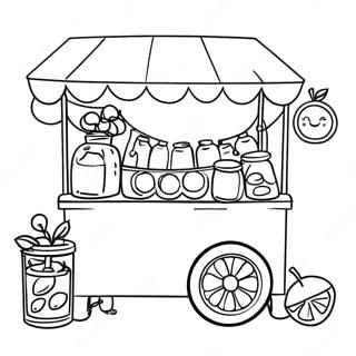 Pagina Da Colorare Del Chiosco Di Limonata 47644-39618