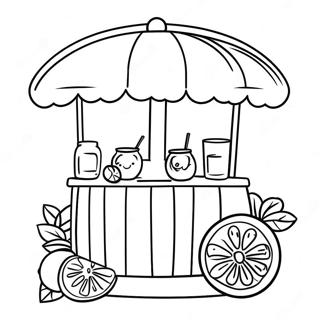 Pagina Da Colorare Del Chiosco Di Limonata 47644-39619