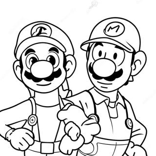 Pagina Da Colorare Dellavventura Di Luigi E Mario 4782-3848