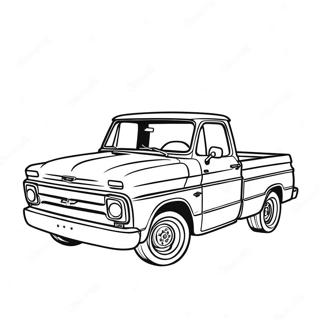 Pagina Da Colorare Del Pickup Vintage Chevy C10 47835-39776