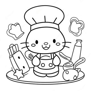 Hello Kitty Cucina Pagine Da Colorare