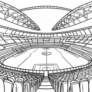 Pagina Da Colorare Stadio Di Calcio Emozionante Sotto Le Luci 48065-39974