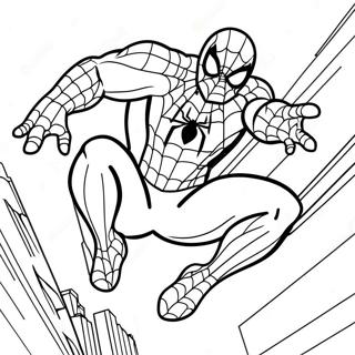 Pagina Da Colorare Di Spiderman In Azione 48245-40094