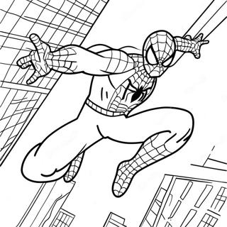 Pagina Da Colorare Di Spiderman In Azione 48245-40095