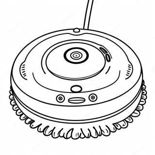 Pagina Da Colorare Del Roomba Carino Con Faccia Sorridente 48255-40114