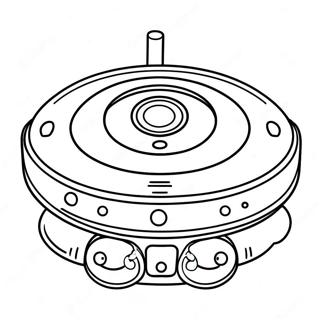 Pagina Da Colorare Del Roomba Carino Con Faccia Sorridente 48255-40115