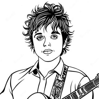 Billie Joe Armstrong Con Chitarra Pagina Da Colorare 48275-40118