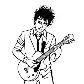 Billie Joe Armstrong Con Chitarra Pagina Da Colorare 48275-40119