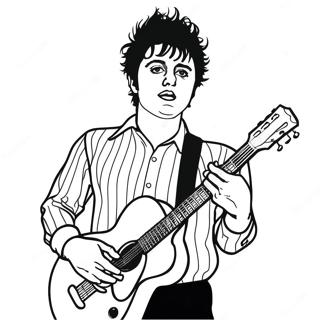 Billie Joe Armstrong Con Chitarra Pagina Da Colorare 48275-40120