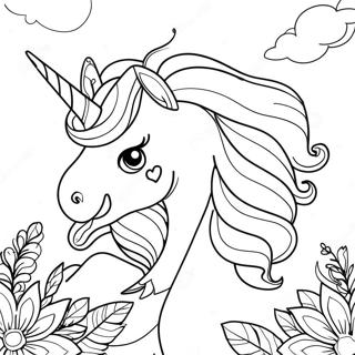 Unicorno Afro Pagine Da Colorare