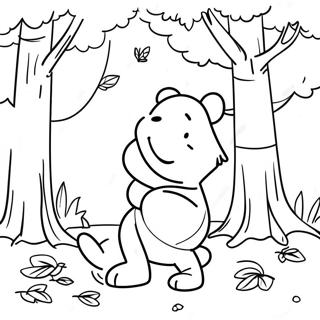 Pagina Da Colorare Di Winnie The Pooh In Autunno 48494-40294