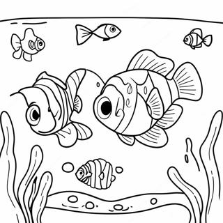 Pagina Da Colorare Avventura Sottomarina Di Nemo E Dory 4862-3912