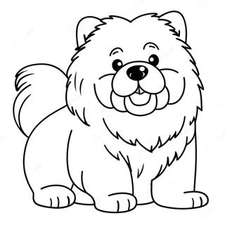 Pagina Da Colorare Di Un Cucciolo Di Chow Chow Soffice 48675-40434