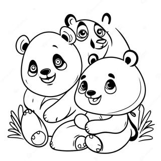 Pagina Da Colorare Della Famiglia Panda 48874-40603