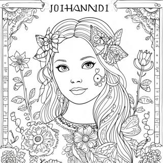 Pagina Da Colorare Del Calendario Johanna Basford 2017 48914-40627