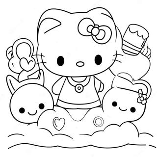 Pagina Da Colorare Di Hello Kitty Con Amici 48955-40666