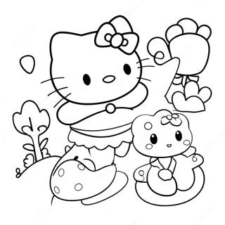 Pagina Da Colorare Di Hello Kitty Con Amici 48955-40668