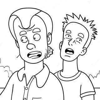 Beavis E Butthead Pagine Da Colorare