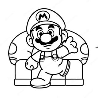 Pagina Da Colorare Di Mario Among Us 49104-40778