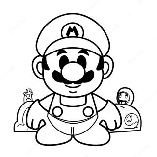 Pagina Da Colorare Di Mario Among Us Impostore 49105-40786