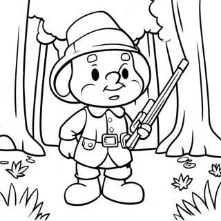 Elmer Fudd Nella Foresta Da Colorare 49305-40967