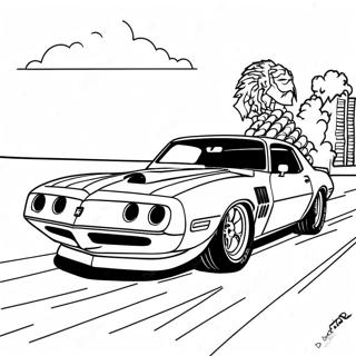 Pagina Da Colorare Della Pontiac Firebird Da Corsa 49365-41193