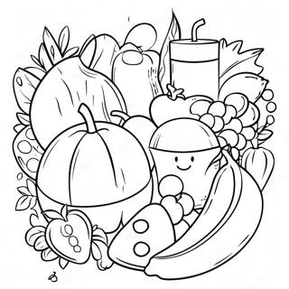 Pagina Da Colorare Sulle Scelte Alimentari Salutari 49415 41236