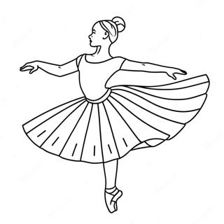 Pagina Da Colorare Di Un Ballerino Di Balletto In Posa Graziosa 49495-41097