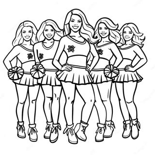 Pagina Da Colorare Delle Cheerleader Dei Dallas Cowboys 4953-3973