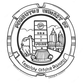 Pagina Da Colorare Del Logo Della Purdue University 49574-41151