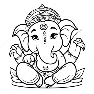 Pagina Da Colorare Di Ganesha 49814-41548