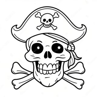 Pagina Da Colorare Del Jolly Roger Pirata Colorato 49825-41561