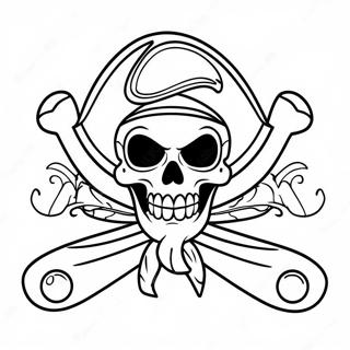 Pagina Da Colorare Del Jolly Roger Pirata Colorato 49825-41562